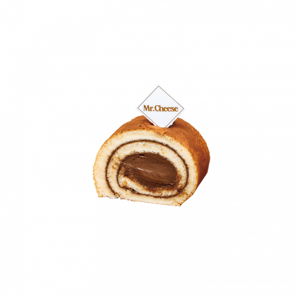 Chocolate Swiss Roll Slice