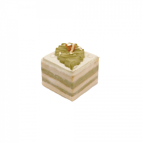 Matcha Yuzu Cake Slice