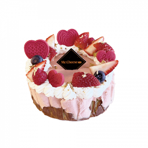 Pinkstachio Basque Cheesecake