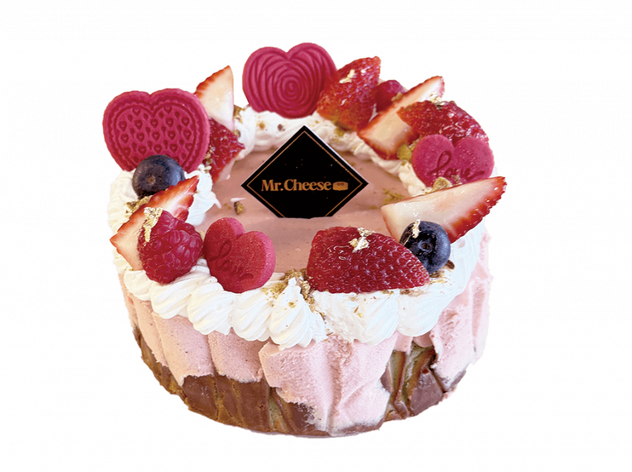 Pinkstachio Basque Cheesecake
