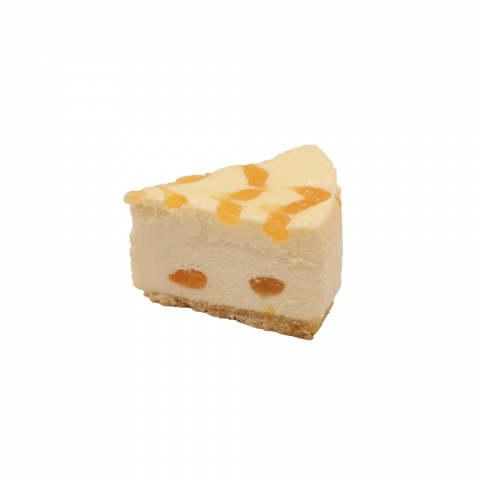 Apricot New York Cheesecake Slice