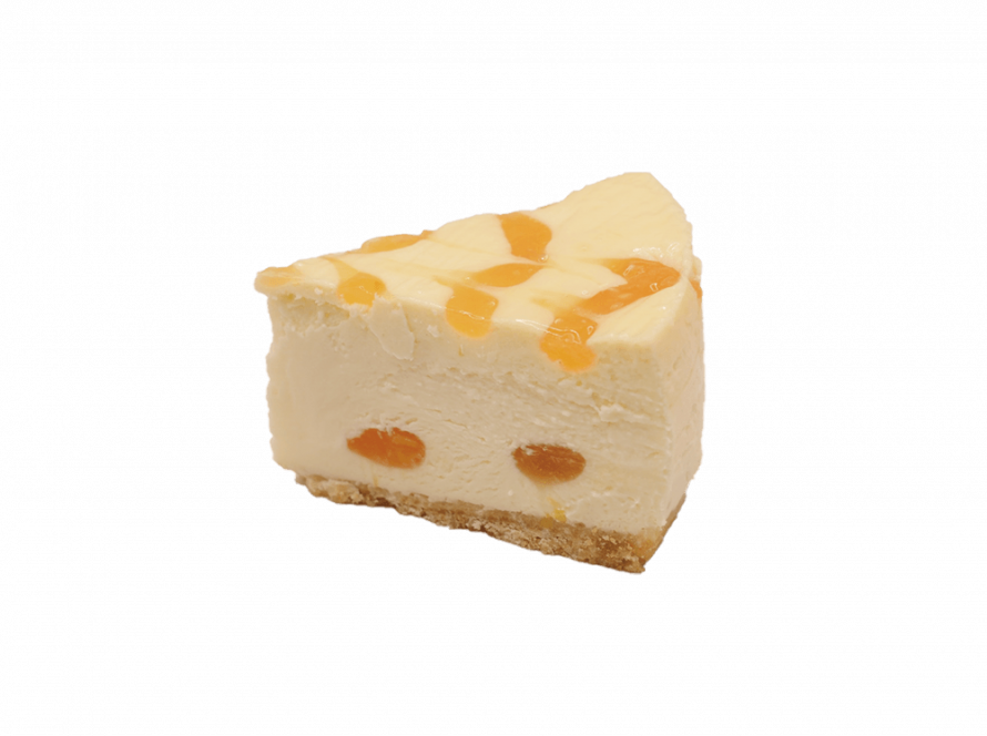 Apricot New York Cheesecake Slice